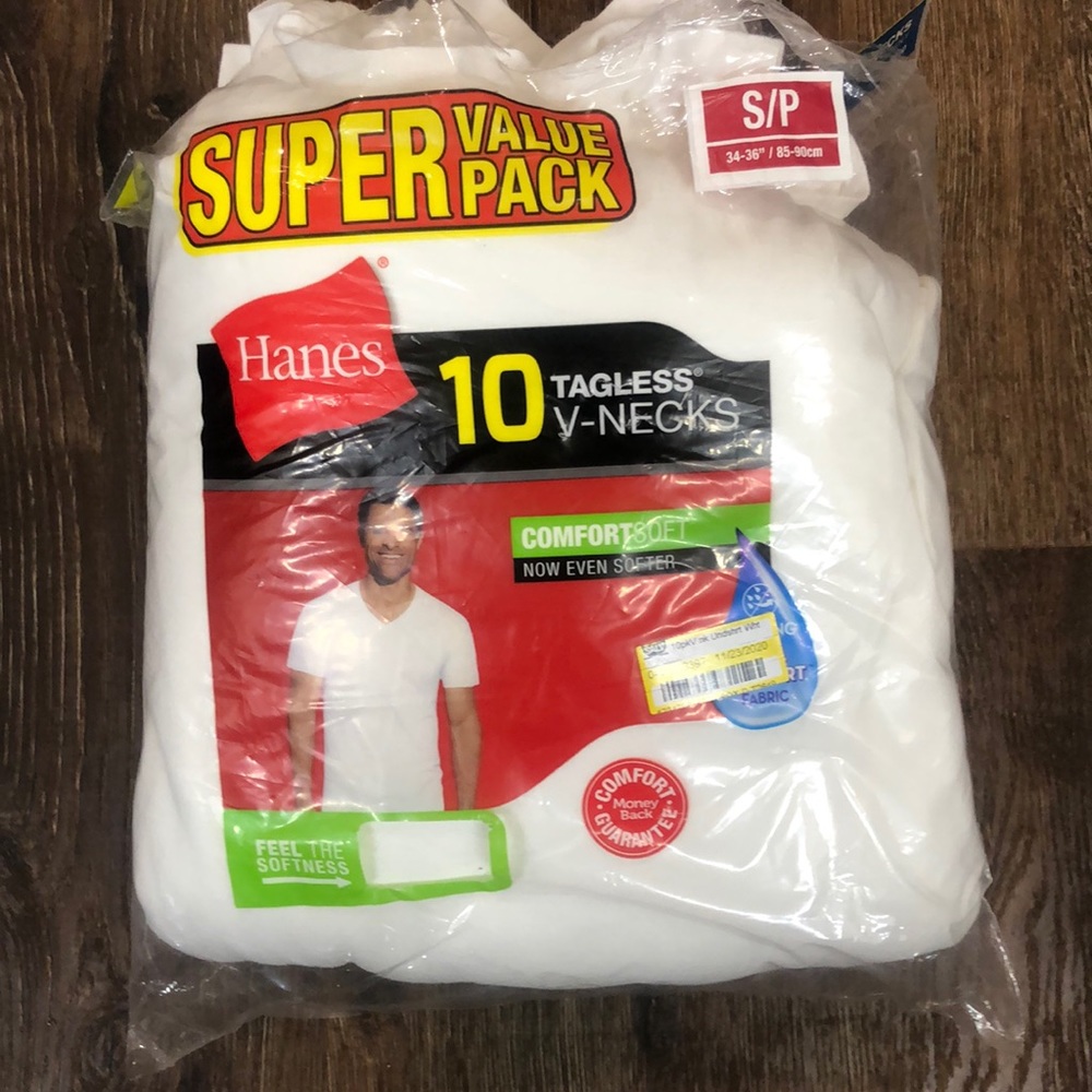 NWT 10 v-neck undershirts